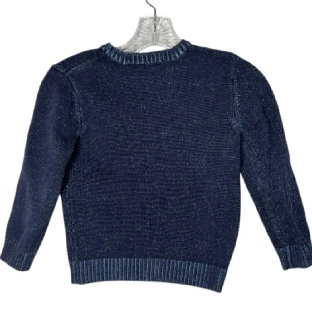 Gymboree Navy Blue Anchor Ribbed Knit Sweater. Size 5-6.